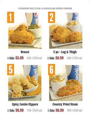 Lee's Chicken Menu: Classic Chicken Combos