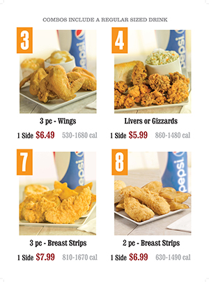 Lee's Chicken Menu: Classic Chicken Combos
